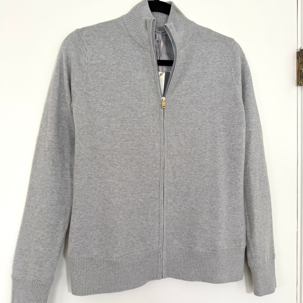Fairway & Greene NWT Womens Abbey Extra-Fine Merino Windsweater Full Zip Small - Picture 2 of 11